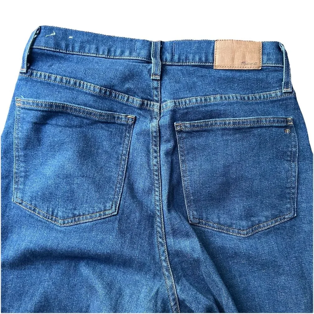 Madewell The Perfect Vintage Wide Leg Blue Denim Jeans Pants Women's 28T (28x34) - Picture 8 of 12